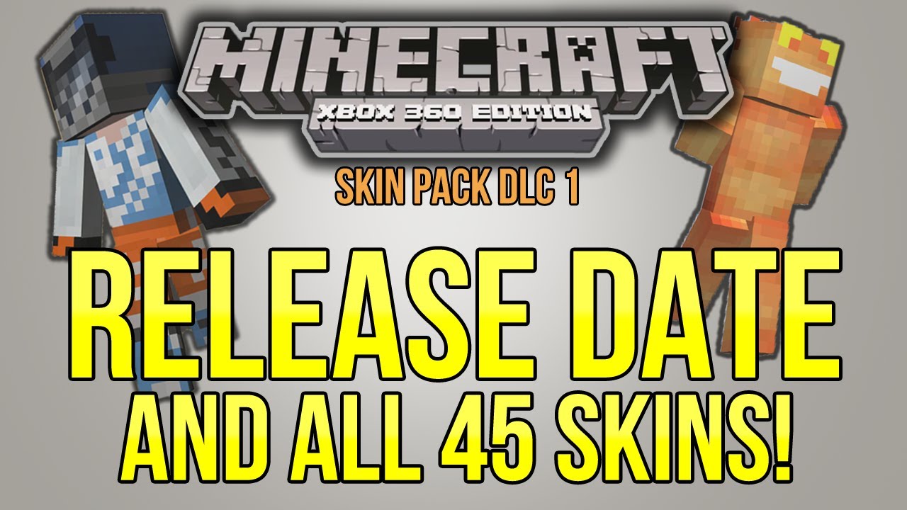 Minecraft (Xbox 360) - SKIN PACK 1 RELEASE DATE CONFIRMED! - ALL 45 ...