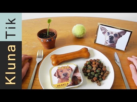 Eating DOG FOOD!!! Kluna Tik Dinner #40 | ASMR eating sounds no talk