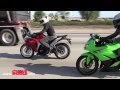Kawasaki Ninja 250r Vs. Honda Cbr250r - Video - Youtube