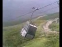 Jaki wiatr potrafi wytrzymać gondolka :) - miejsce: Tatrzańska Łomnica
