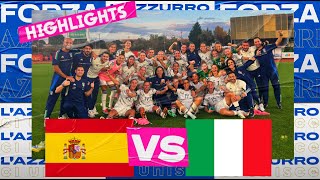 Highlights: Spagna-Italia 0-1 | Under 23 femminile | Amichevole