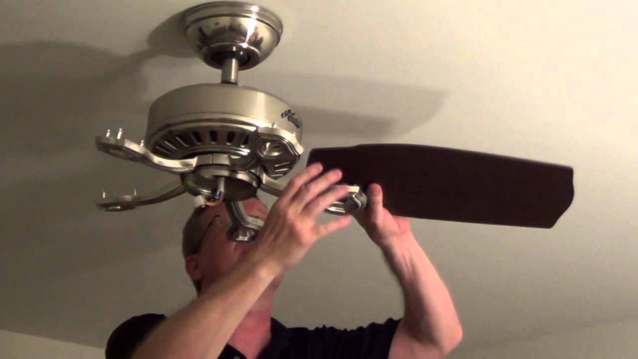 Installing a Ceiling Fan - Ceiling Fan With Light - Ball and Socket ...