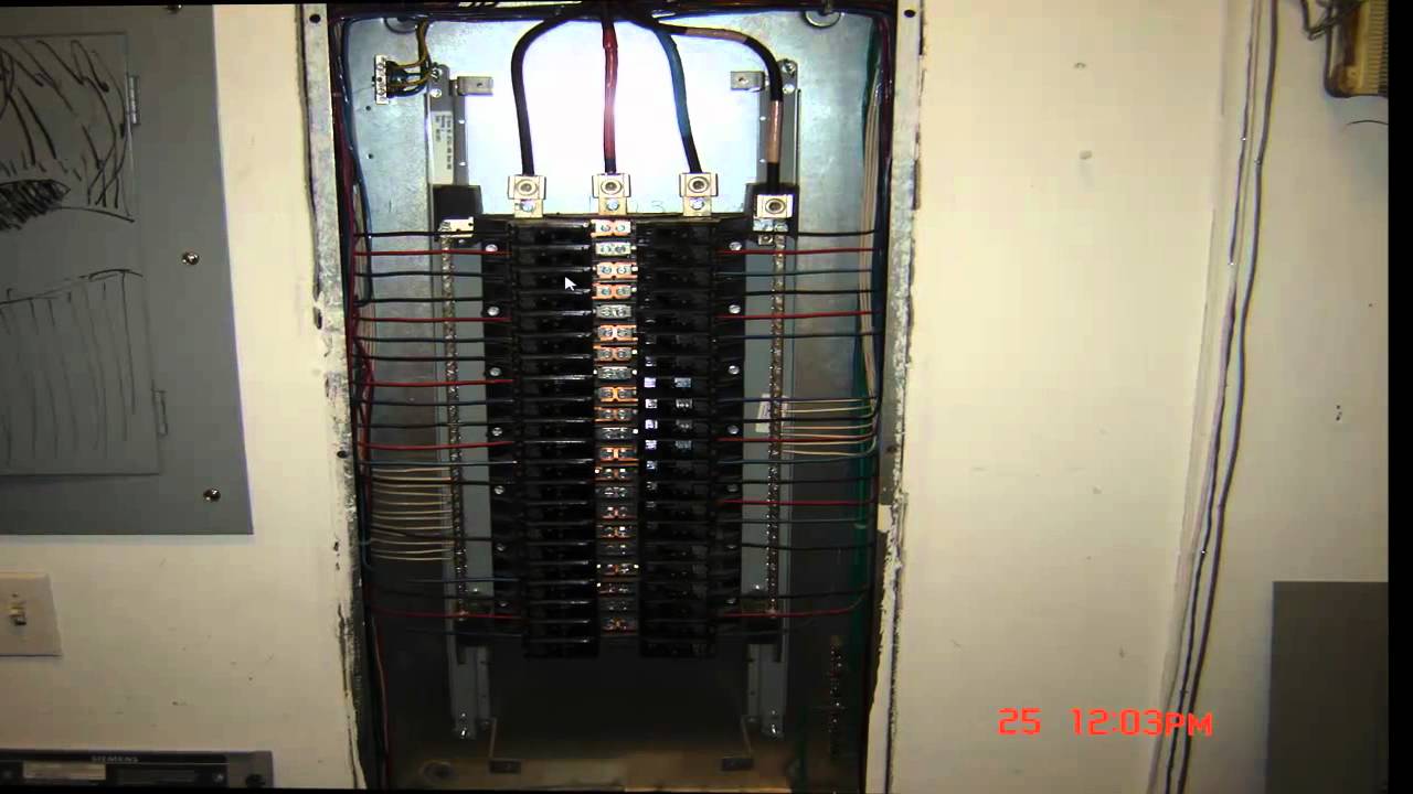 Electrical Wiring- 3 phase panel detail - YouTube