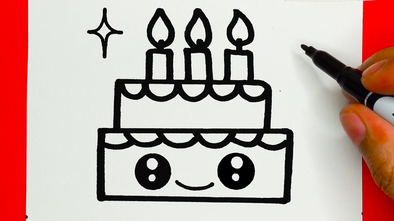 How To Make Cake Drawing