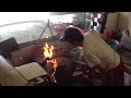 Chevy 350 miata drift car fire