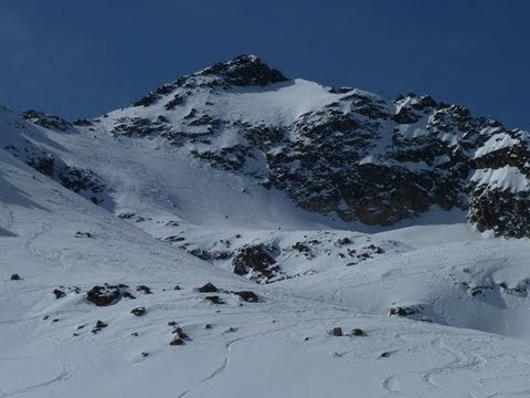 Descenso con esquís del Pic des Quatre Termes