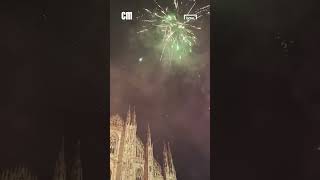 Fuochi d’artificio sopra il Duomo per la seconda stella ⭐️⭐️ #shorts