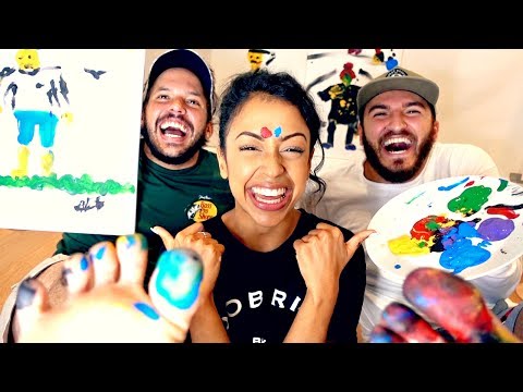 PAINTING WITH ONLY FEET CHALLENGE