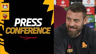 🟨? LIVE🟥?? La conferenza stampa di De Rossi e Svilar alla vigilia di Bayer Leverkusen-Roma