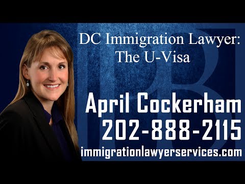 DC U Visa Lawyer April Cockerham discusses important information you should know about the U Visa program. The U Visa is one of  the most common types of victim based immigration applications. An experienced DC U Visa lawyer can explore your potential immigration matter, and help you to navigate the complicated process that is the U Visa application process.