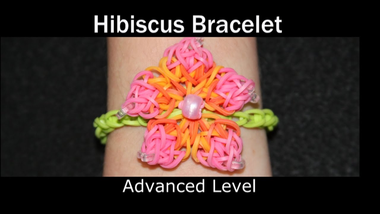 Rainbow Loom® Hibiscus Bracelet YouTube