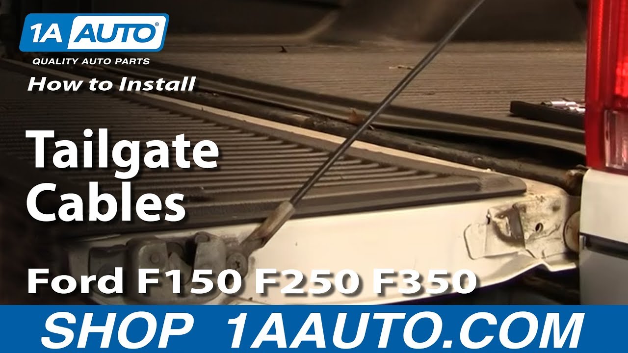 How To Install Replace Tailgate Cables Ford F150 F250 F350 9296 1AAuto