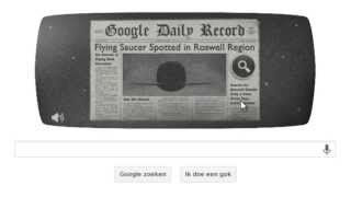 Roswell UFO incident Google logo (Doodle)