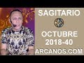 Video Horscopo Semanal SAGITARIO  del 30 Septiembre al 6 Octubre 2018 (Semana 2018-40) (Lectura del Tarot)