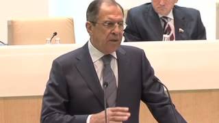 Выступление и ответы С.Лаврова на "правительственном часе" в СФ
