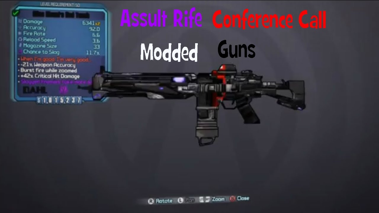 Borderlands 2 gibbed editor weapon slots