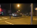 Eine große Leopard 2 Panzer Kolonne in Gütersloh um 22.00 Uhr
