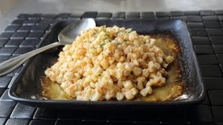 Quick "Creamed" Curried Corn and How to Really Cut Corn Off a Cob!