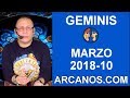 Video Horscopo Semanal GMINIS  del 4 al 10 Marzo 2018 (Semana 2018-10) (Lectura del Tarot)