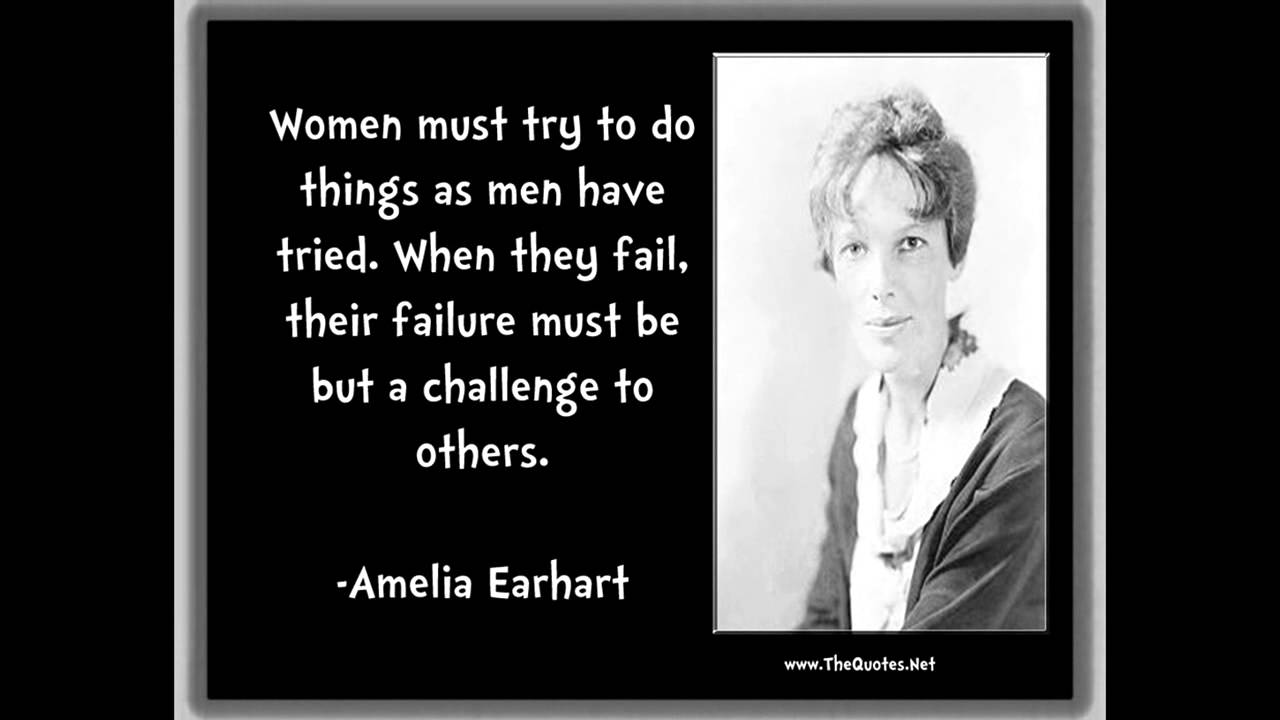 Amelia Earhart Quotes - YouTube