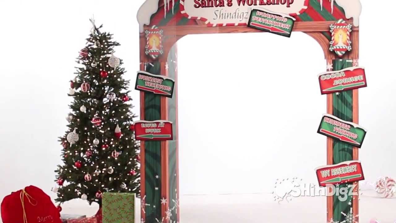 Santa's,Workshop,Life,Size,Standees,-,Party,Supplies,-,Shindigz,Christ...