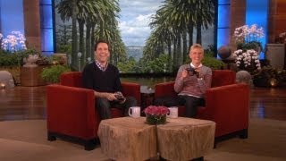 Ellen and Ed Helms Fly Helicopters