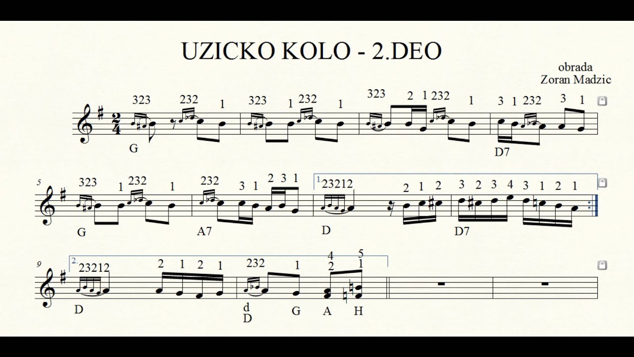 Uzicko Kolo Note Za | uzicko kolo gdur note za harmoniku zapis zoran madzic Uzicko Kolo Note Za | uzicko kolo gdur note za harmoniku zapis zoran madzic