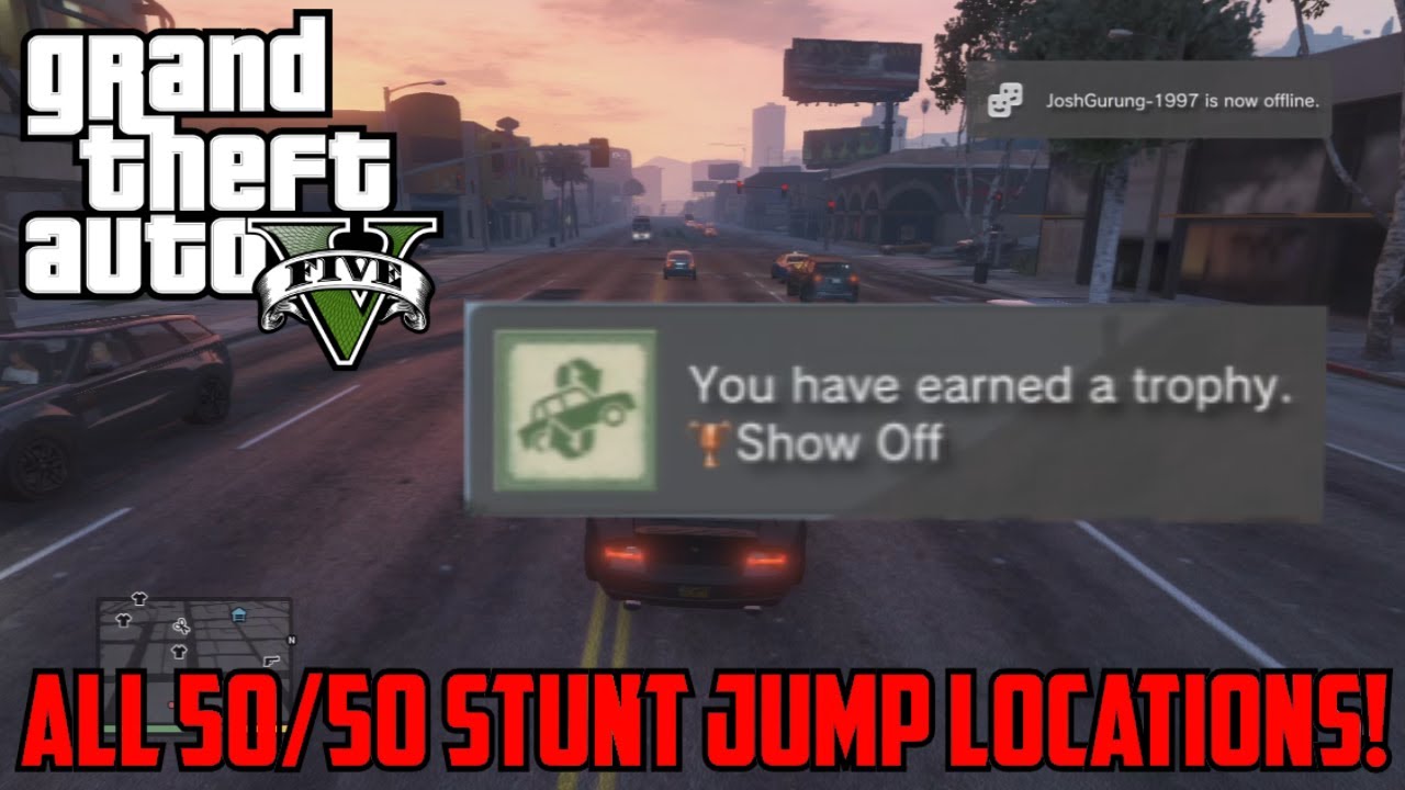 GTA V All Stunt Jump Locations 50/50 (Full Guide) YouTube