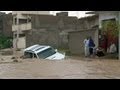 Heavy overnight rainfall in Karachi paralysed parts of the southern port city on Sunday morning and caused 14 deaths, according to local media reports.

Let the pictures do the talking : subscribe to the no comment channel : http://eurone.ws/15Dp2Hu
No comment is brought to you by euronews, the most watched news channel in Europe.
Euronews is available in 14 languages: http://eurone.ws/17moBCU

Find us on:
Youtube http://eurone.ws/yDXQ7c
Facebook http://eurone.ws/110HFkw 
Twitter http://eurone.ws/ZuMzJb
euronews.com http://eurone.ws/17qIsCK