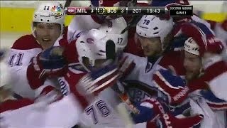 P.K Subban unleashes the 2OT winner past Rask