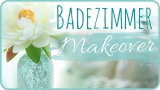 Badezimmer Makeover l Deko und Aufbewahrung