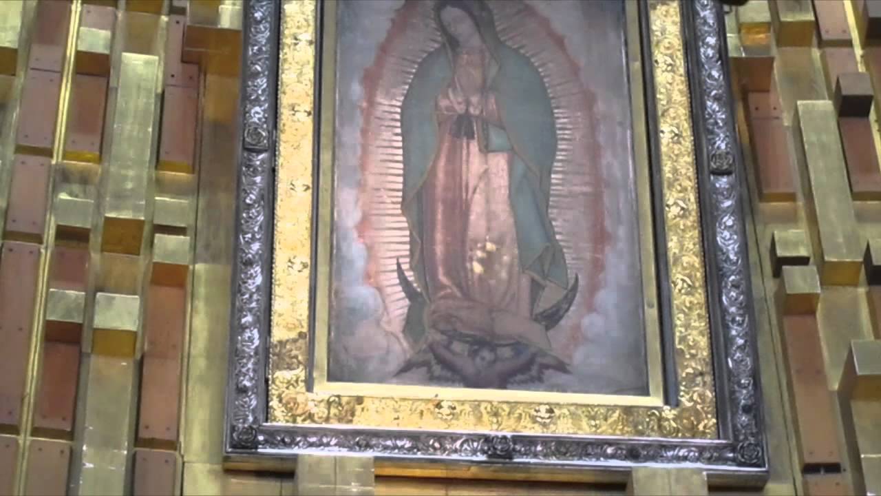 Virgin of Guadalupe original image in Mexico City - Imagen original de