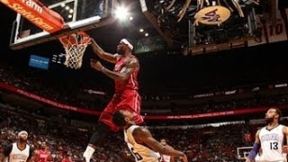 LeBron James Ridiculous Dunk OVER Ben McLemore