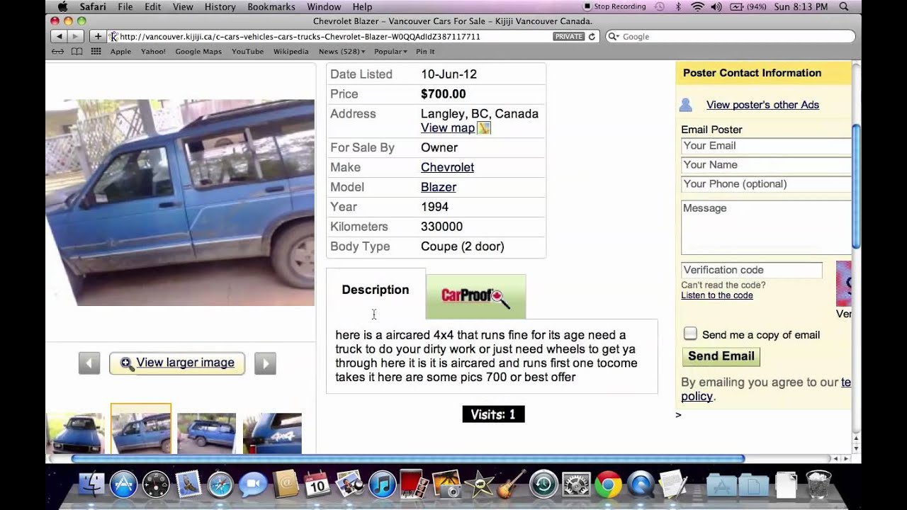 Kijiji deals login