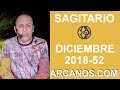 Video Horscopo Semanal SAGITARIO  del 23 al 29 Diciembre 2018 (Semana 2018-52) (Lectura del Tarot)