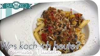 Was koche ich heute? Gemüsenudeln/ BaKO