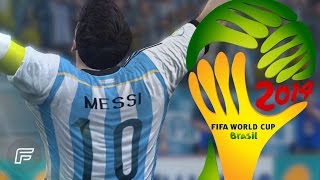 Все голы Месси на Чемпионате Мира в Бразилии - версия FIFA 14