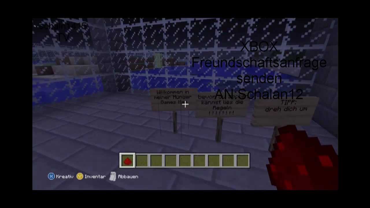 Minecraft Hunger Games Server zum mitspielen (XBOX 360) - YouTube