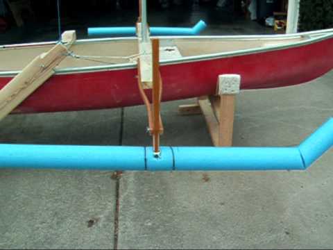 Homemade Sail Rig for Canoe - YouTube