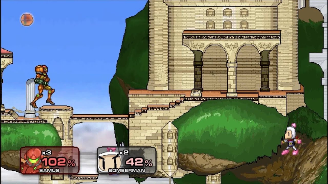 Super Smash Flash 2 v0.9 - Samus V.S. Bomberman - YouTube