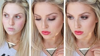 GRWM ♡ 100% Drugstore Affordable Daytime Red Lips, Bronze Eyes!