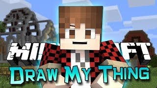 Minecraft: FUNNY! Draw My Thing Mini-Game w/Mitch & Friends!