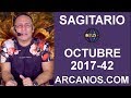 Video Horscopo Semanal SAGITARIO  del 15 al 21 Octubre 2017 (Semana 2017-42) (Lectura del Tarot)