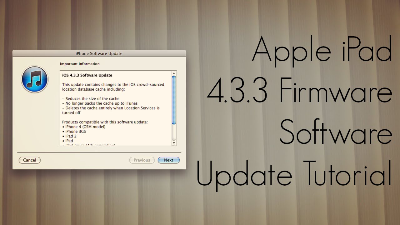 software update ipad