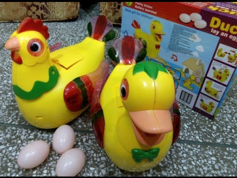 Duck lay an egg & Biddy egg Funny action - Best gift for childran