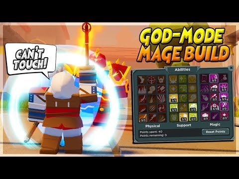 the BEST MAGE BUILD *OP GODMODE MAGE!* ON *NEW DUNGEON GAME* ADVENTURE UP ROBLOX