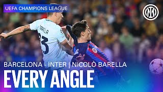 NICOLÒ BARELLA GOAL vs BARCELONA | EVERY ANGLE ⚫🔵?