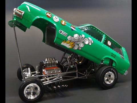 1976 Chevy Vega Wagon Funny Car 1/25 Scale Model Kit Build Review AMT1156