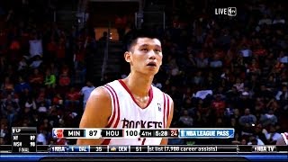 Jeremy Lin 林書豪 2013 11 23火箭vs灰狼 Rockets vs  Wolves