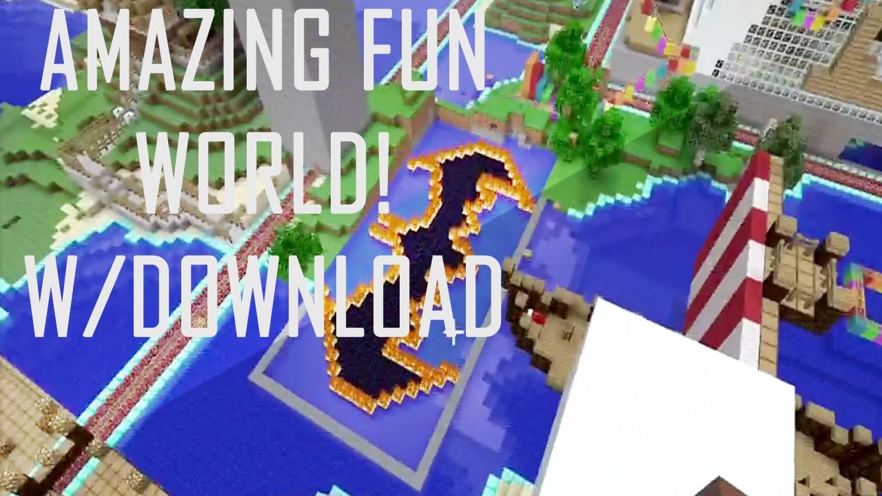 Minecraft Xbox 360 : Amazing Fun World! w/Download - YouTube